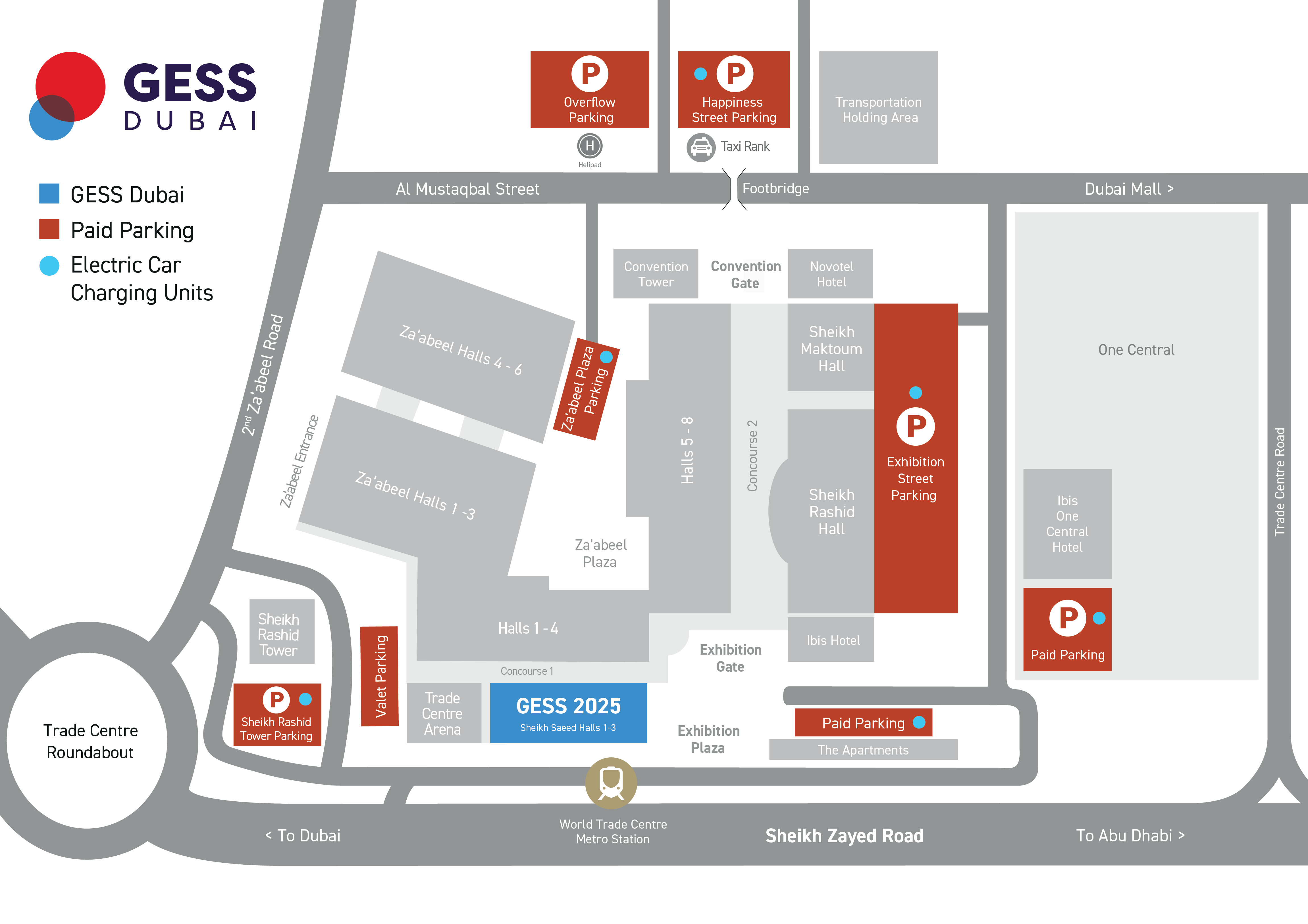GESS Dubai venue map