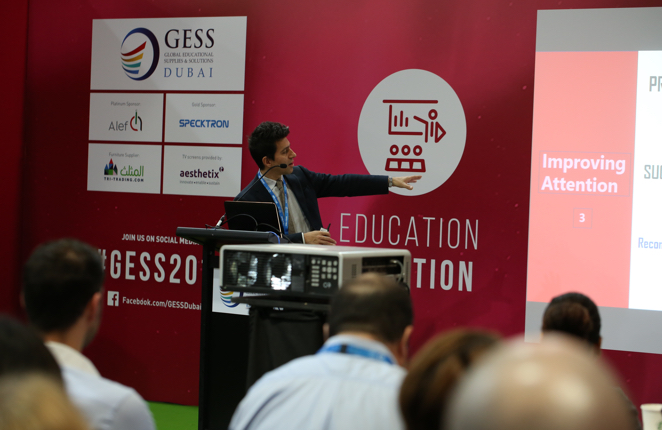 Gess Dubai speaker doing conference