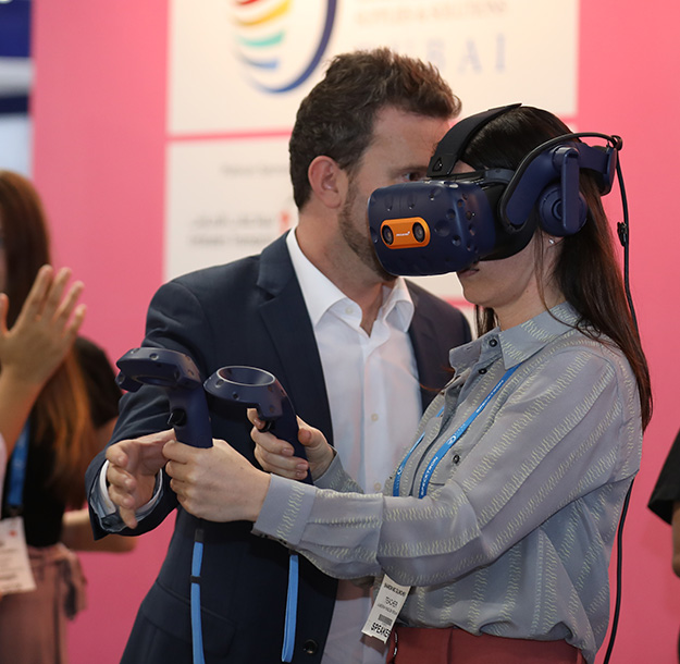 Demonstration of VR and AI within the GESS Dubai conference programme